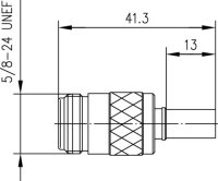 N-Kabelbuchse Cr/Cr 50 Ohm G30 (1.5/3.8)...