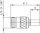 N-Kabelbuchse Cr/Cr 50 Ohm G30 (1.5/3.8) (Telegärtner J01021B0117)