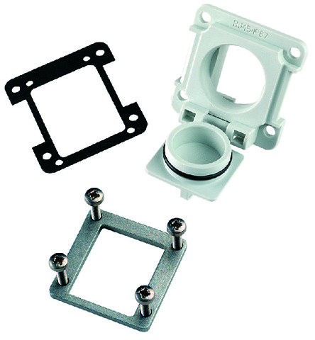 STX V6 Flansch m. Montage-Set für AMJ-Modul/Kupplung (Telegärtner J00029A0040)