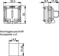 STX V6 Flansch m. Montage-Set für AMJ-Modul/Kupplung...