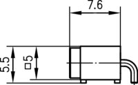 MCX-Winkelbuchse Au (Telegärtner J01271A0151)