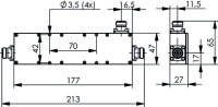 N Richtkoppler (f), 10 dB 340-2700 MHz, =-161 dBc...