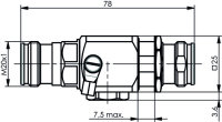4.3-10 Überspannungsableiter (f-f) GDT 3.8 GHz, 600...