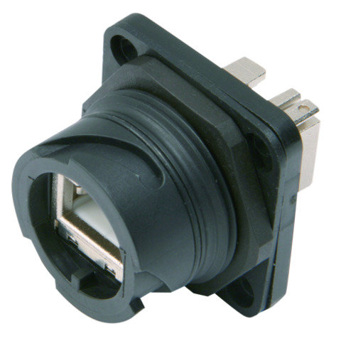 STX V1 Flanschset RJ45 Kupplung Cat.6 Class EA (ISO) (Telegärtner J80020A0003)