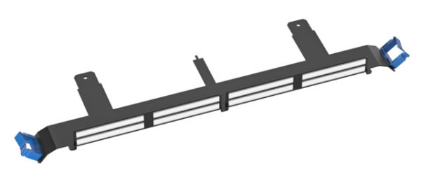 HD3-ES Kabelmanagement 3,0HE fontseitige Montage incl. 28x Beschriftungsfeld, schwarz, RAL 9005 (Telegärtner H02025A4004)