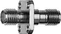 SMA-Einbaukupplung Au mit Flansch (F-F) (Telegärtner J01154A0011)