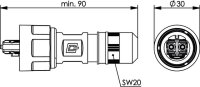 STX V1 2SC Steckerset POF BP m. Knickschutz...