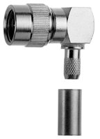 MINI-UHF Kabelwinkelstecker Cr G1 (RG-58C/U)303 (Telegärtner J01045A0002)