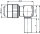 MINI-UHF Kabelwinkelstecker Cr G1 (RG-58C/U)303 (Telegärtner J01045A0002)