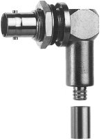 BNC-Kabelwinkeleinbaubuchse Cr/Cr 50 Ohm G1 (RG-58C/U)...
