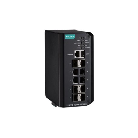 Moxa PT-G510-4GTX4GSFP-PHR-HV