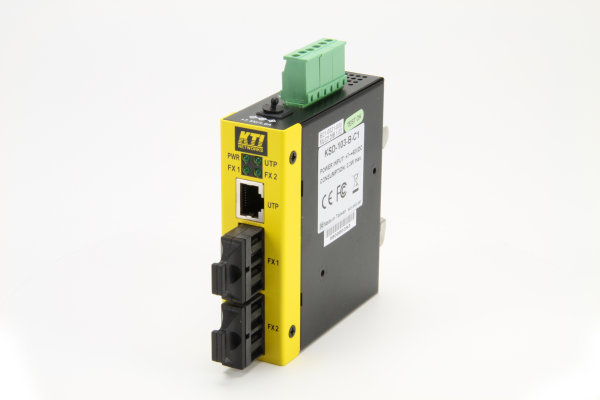 KTI KSD-103-B-C 3-Port Industrie switching Konverter mit 2x SC MM 2k